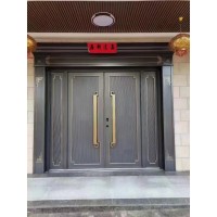 防盗入户门铸铝门精雕铸铝门子母门别墅入户门防盗门甲级农村大门
