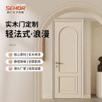 森宏润法式实木门卧室门玻璃门异形门实木烤漆厂家全屋卧室静音